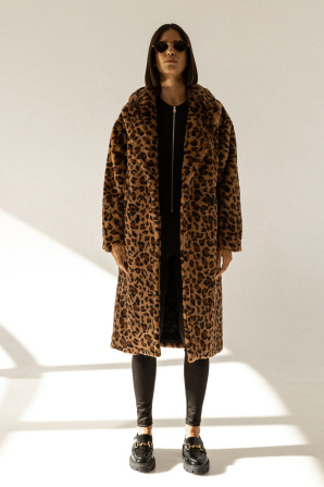 Faux fur coat