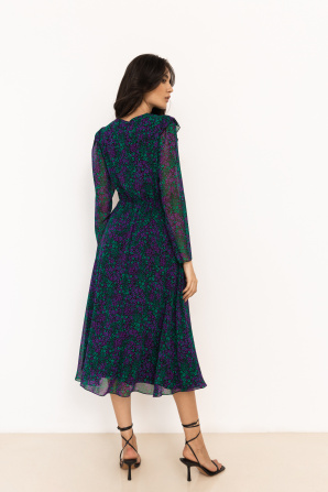 Printed midi dress