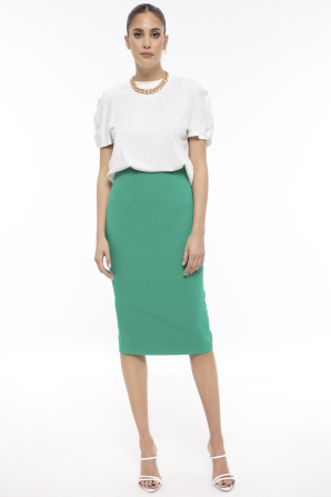High waisted pencil skirt