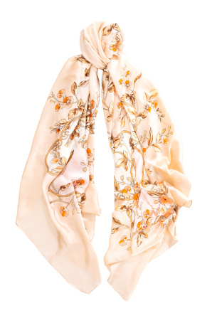 Printed silk scarf