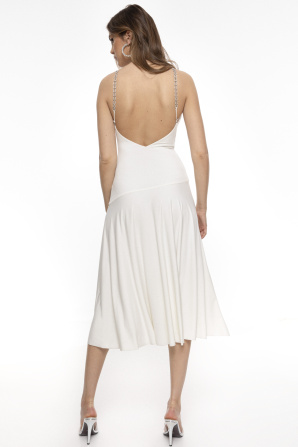 Open-back midi dress