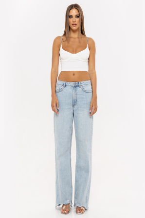 Embellished crop top