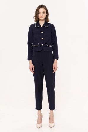 Embellished bouclé jacket