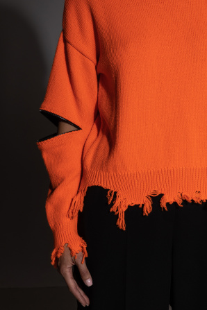 Zip-detail knit jumper