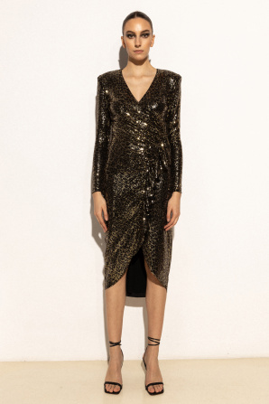 Sequined midi dress