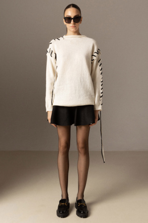 Oversized knit sweater