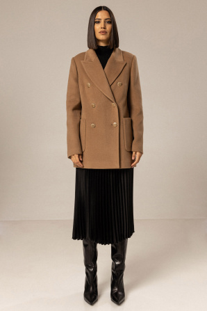 Double-breasted coat