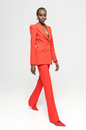 Single-breasted slim blazer