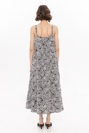 Embroidered midi dress