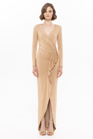 Stud-embellished maxi dress