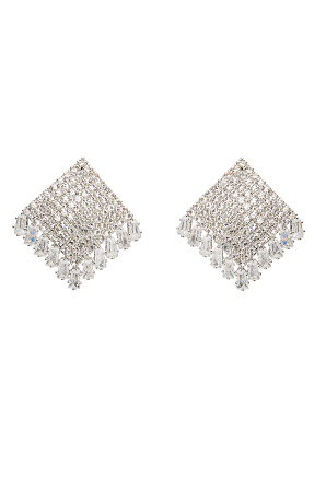 Crystal embellished earrings