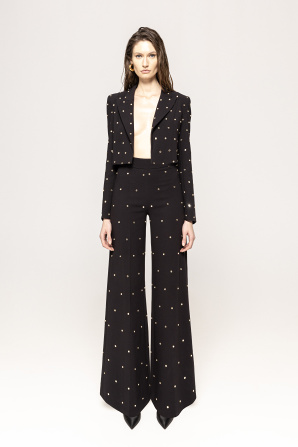 Embellished palazzo pants
