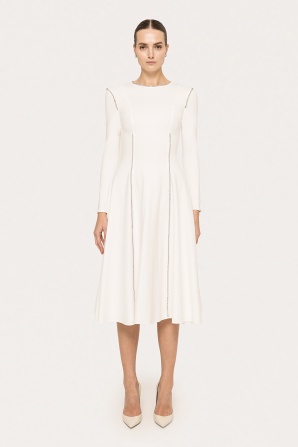 Rhinestone embellished viscose dress