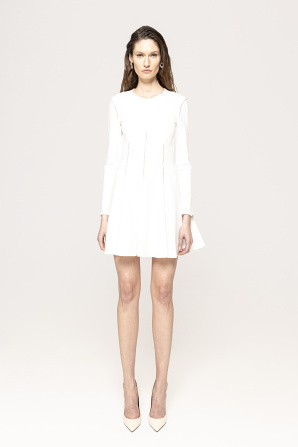 Rhinestone embellished viscose dress