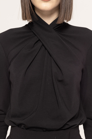 High-neck top