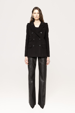 Belted wrap coat