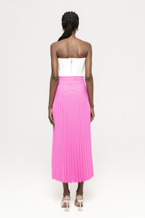 Pleated midi skirt
