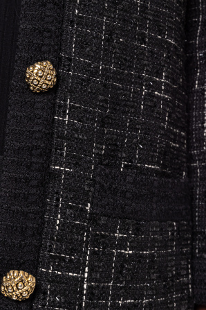 Single-breasted bouclé jacket