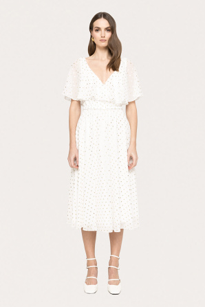 Polka-dots midi dress