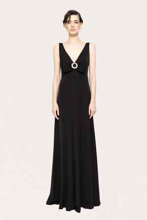 Bow-detail maxi dress