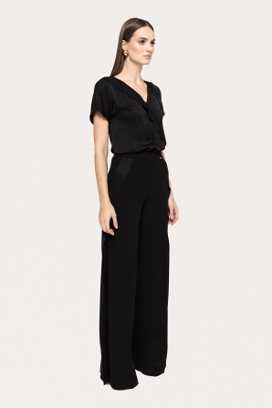 Ruffled viscose top
