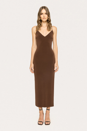 Open-back midi dress