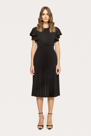 Pleated midi dress