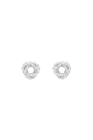 Crystal-embellished drop earrings