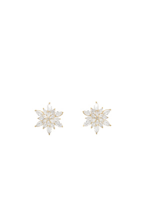 Star-shaped crystal-embellished earrings
