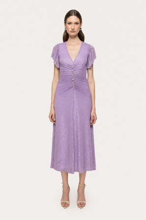 Crystal-embellished midi dress