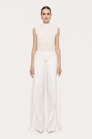 High-neck bodysuit