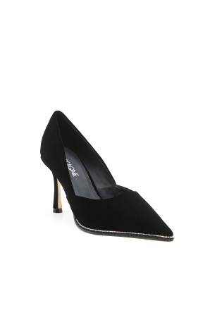 Crystal-embellished stilleto pumps