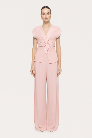 High-rise wide-leg pants