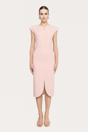Sculpted midi dress