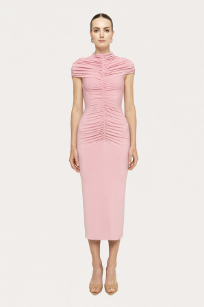 Ruched midi dress
