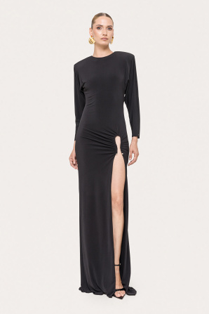 Open-back maxi dress