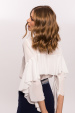 Top with back ruffle
