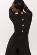 Culotte jumpsuit with shiny buttons
