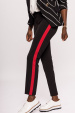 Slim pants with red side stripe