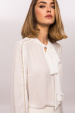 Blouse with pearl detail