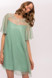 Rochie cu broderie din dantela