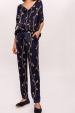 Printed tassel pants