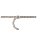 Adjustable crystal embellished mesh belt