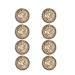 Golden coins drop earrings