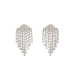 Crystal embellished geometrical drop earrings