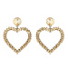 Embellished heart  earrings
