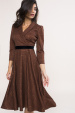 V-neck printed dress