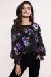 Printed viscose top