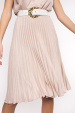 Lurex thread pleated skirt