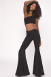 Cut-out flare pants